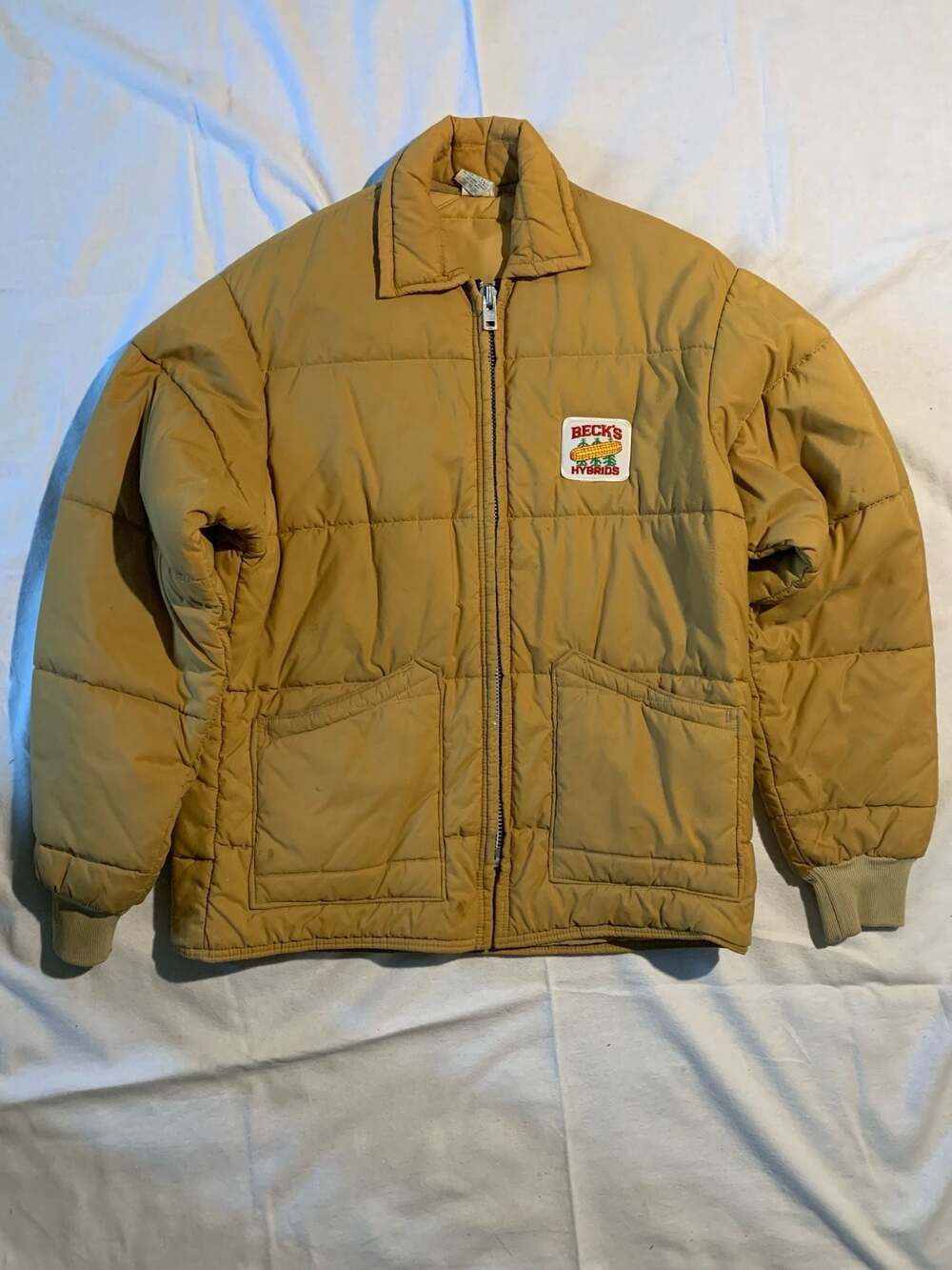 Vintage Tamarack Beck's Hybrids Quilted Work Jacket Size L